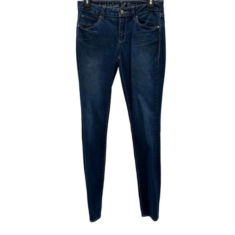 Articles of Society Skinny Stretch Jeans Blue Women's Size 27
